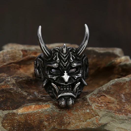 Vintage Unique Domineering SkVintage Skull Mask Ring – Gothic Stainless Steel Amulet for Menull Ring Gothic Stainless Steel Mask Rings for Men Fashion Amulet Halloween Jewelry Gifts Wholesale