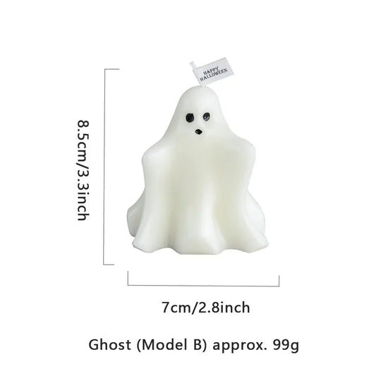 Halloween Ghost Candle – Creative Fragrance Ornament for Spooky Atmosphere & Luxury Gifting